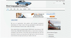 Desktop Screenshot of firstgenfirebird.org